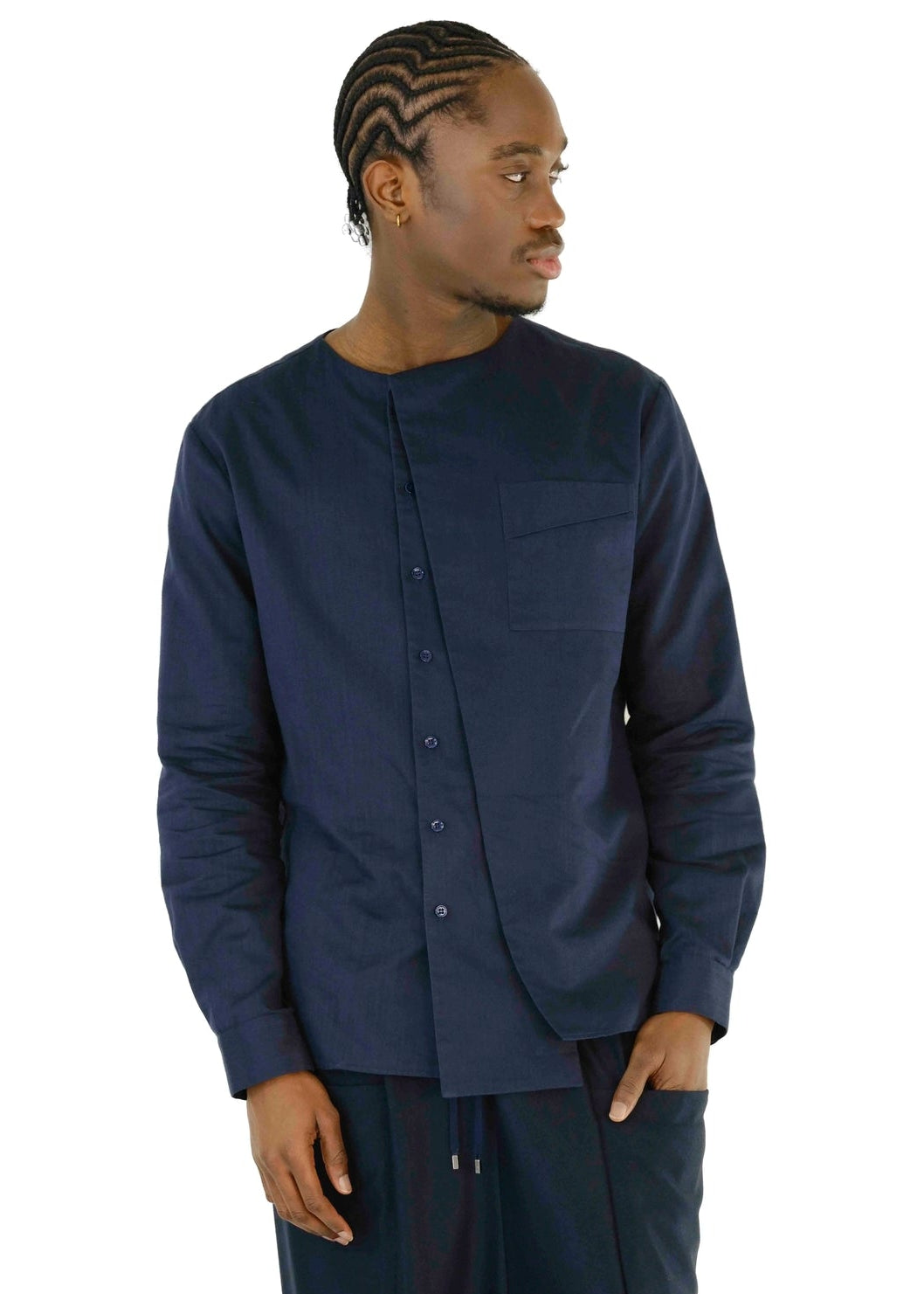 CHEMISE COBALT